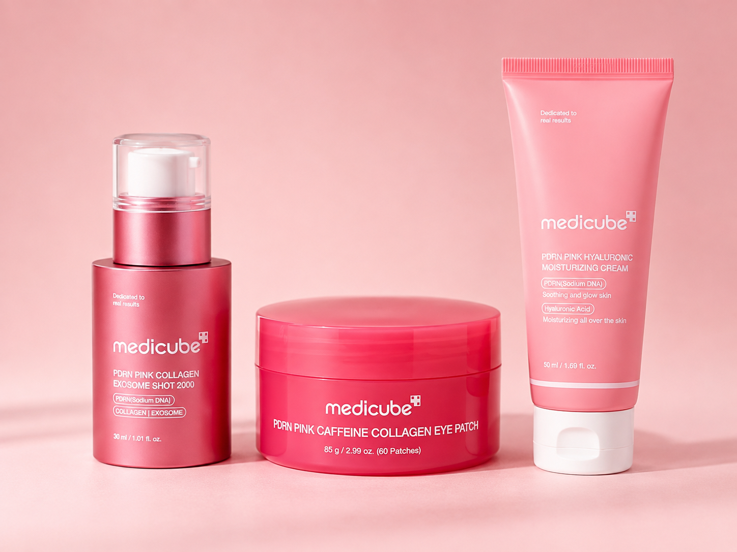 Medicube PDRN Pink 3-Step Evening Routine Plump & Glow Routine (Free Delivery)
