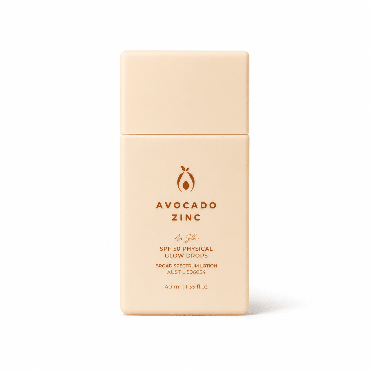 Avocado Zinc SPF 50 Physical Glow Drops – Hydrating Illuminating Sunscreen 40ml - Give Us Beauty