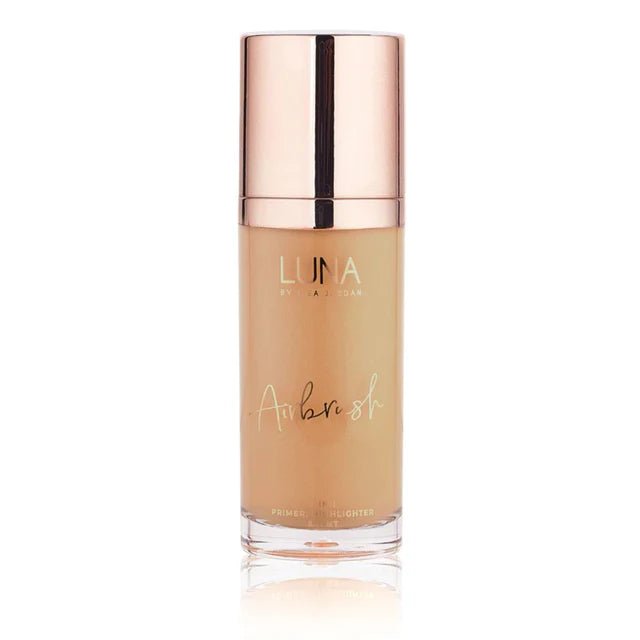 Luna By Lisa 3 in1 Airbrushed Primer, Highlighter, Tint - Golden Beige - Give Us Beauty