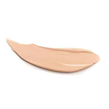 Light beige BB concealer swatch by Note Cosmetics, smooth creamy texture, side view on white background