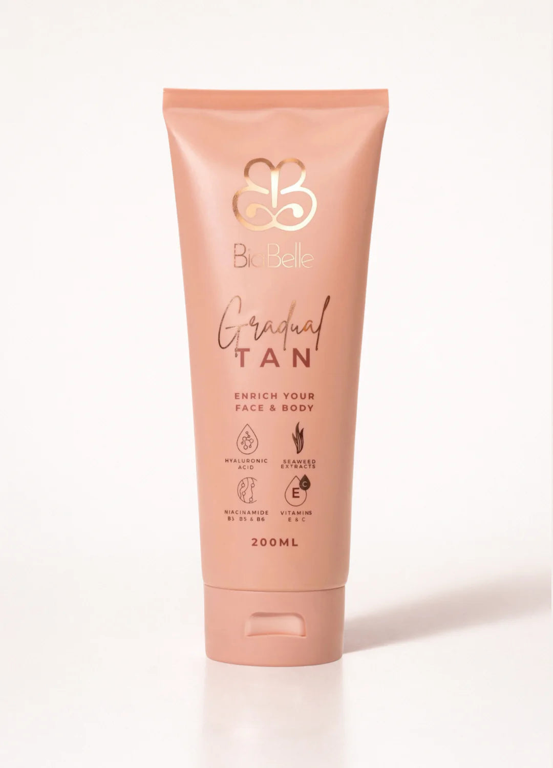 Pink tube of biabelle Gradual Tan on a white background