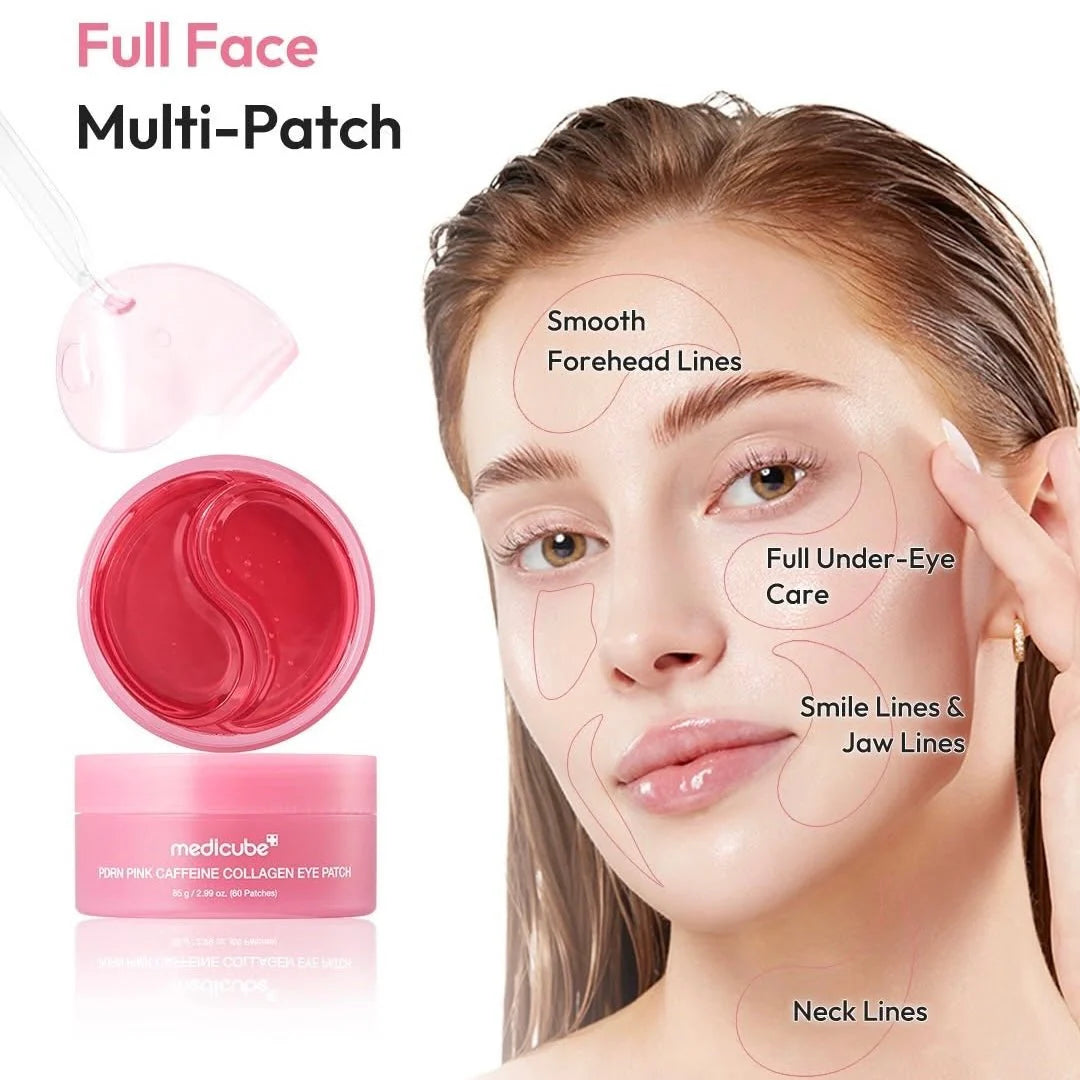 Medicube PDRN Pink Caffeine Eye Patches - 30 Pairs