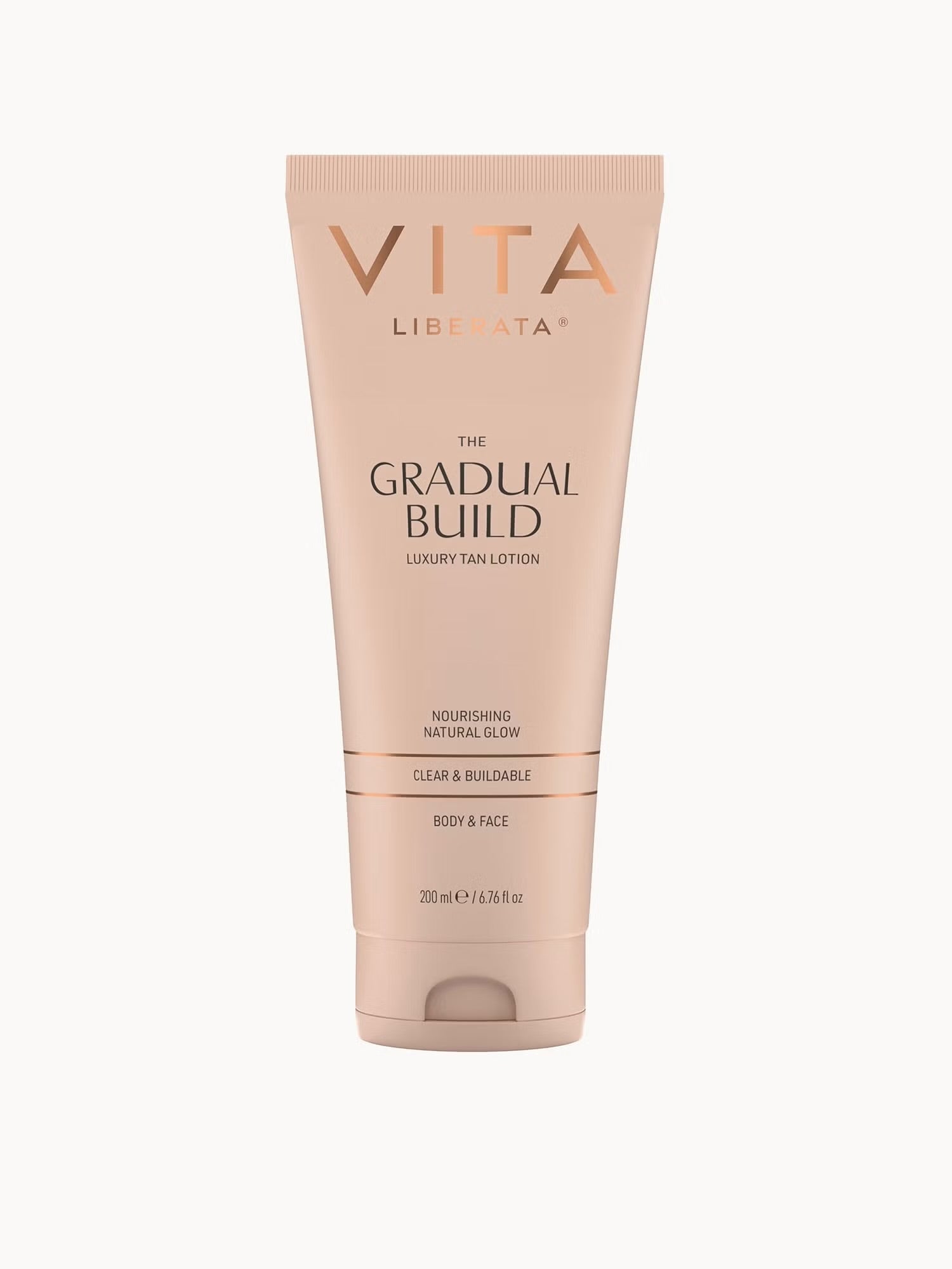 Vita Liberata Gradual Build tanning lotion tube on a white background