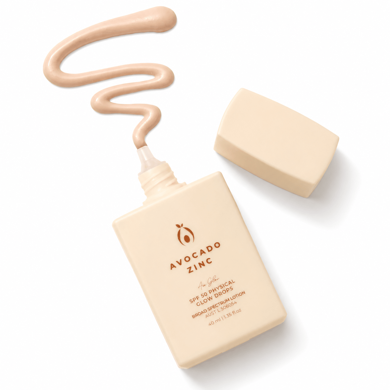 Avocado Zinc SPF 50 Physical Glow Drops – Hydrating Illuminating Sunscreen 40ml - Give Us Beauty