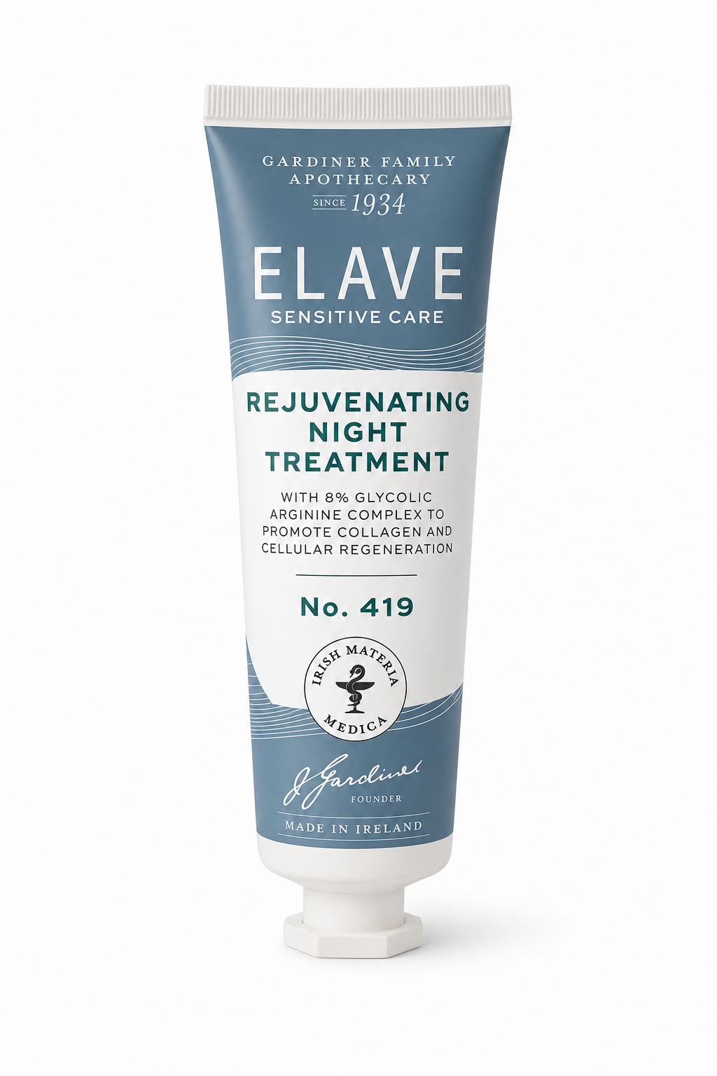 Elave Rejuvenating Night Treatment tube on a white background