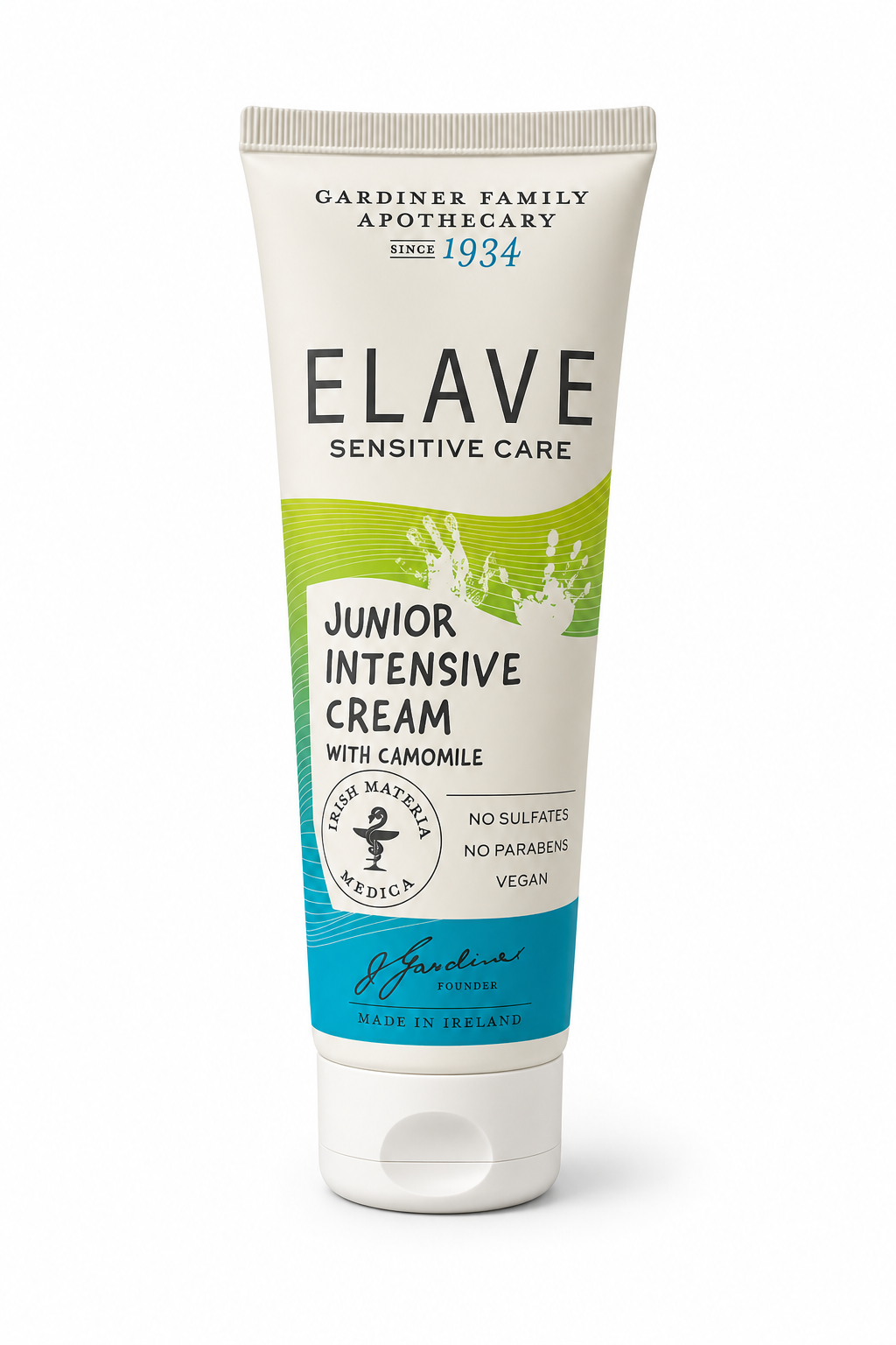 Elave Junior Intensive Cream tube on a white background