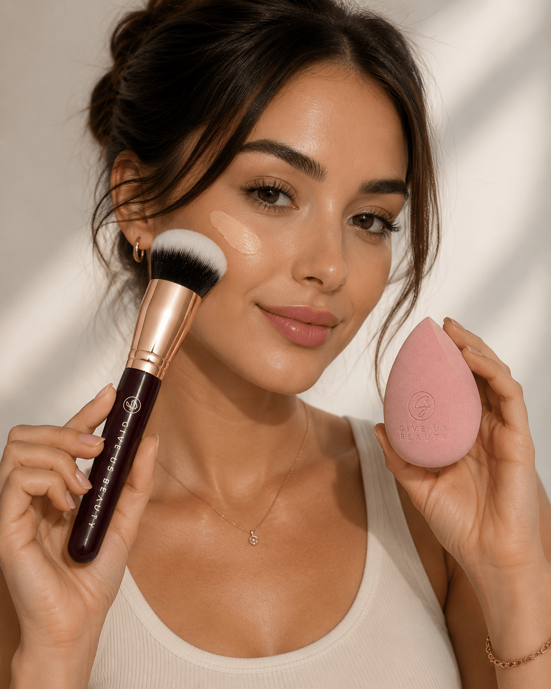 Give Us Beauty Complexion Duo | Foundation Brush & Makeup Sponge - Give Us Beauty