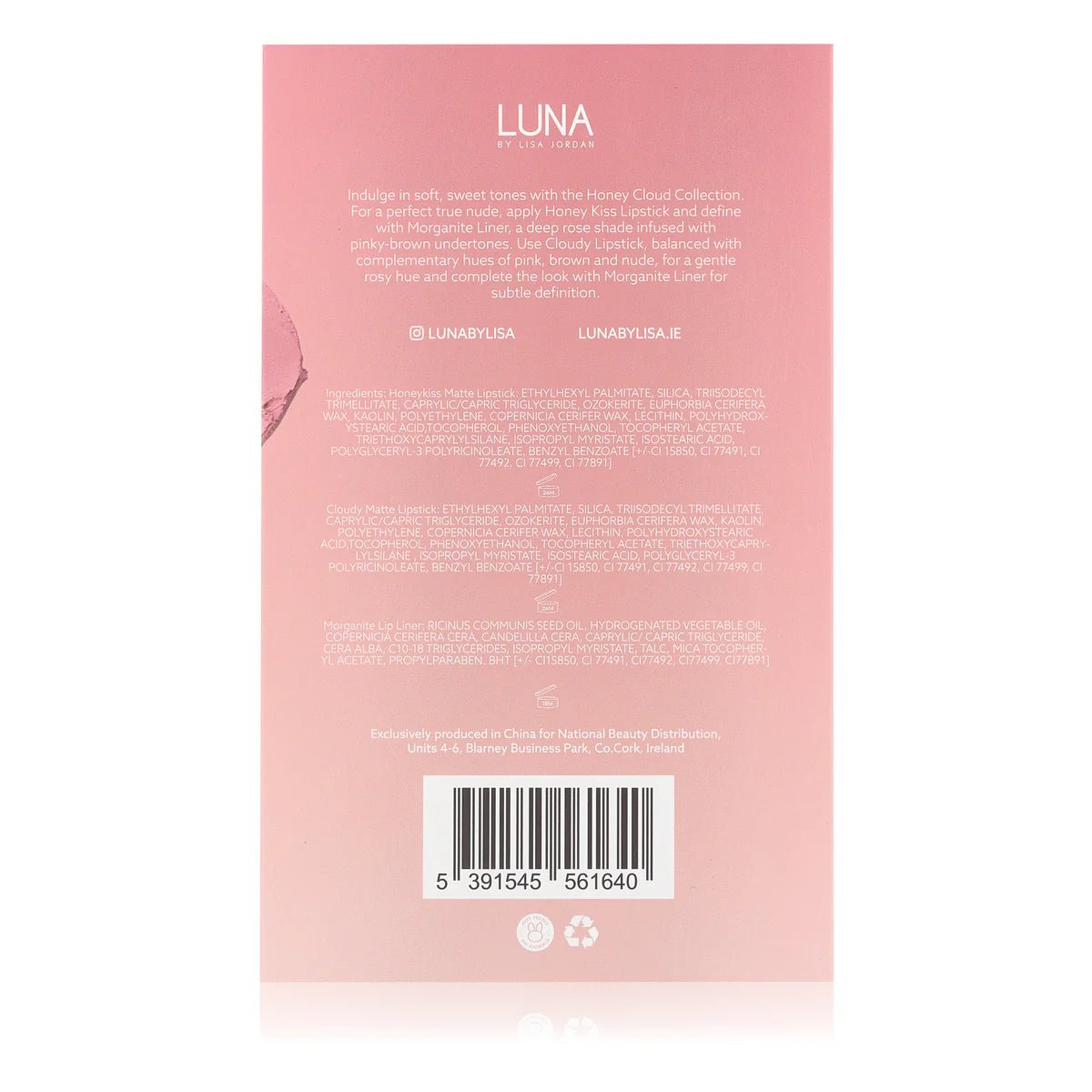 Luna By Lisa Honey Cloud Lip Kit - Give Us Beauty