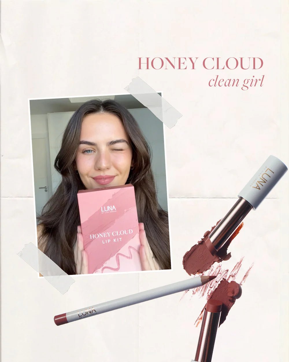 Luna By Lisa Honey Cloud Lip Kit - Give Us Beauty