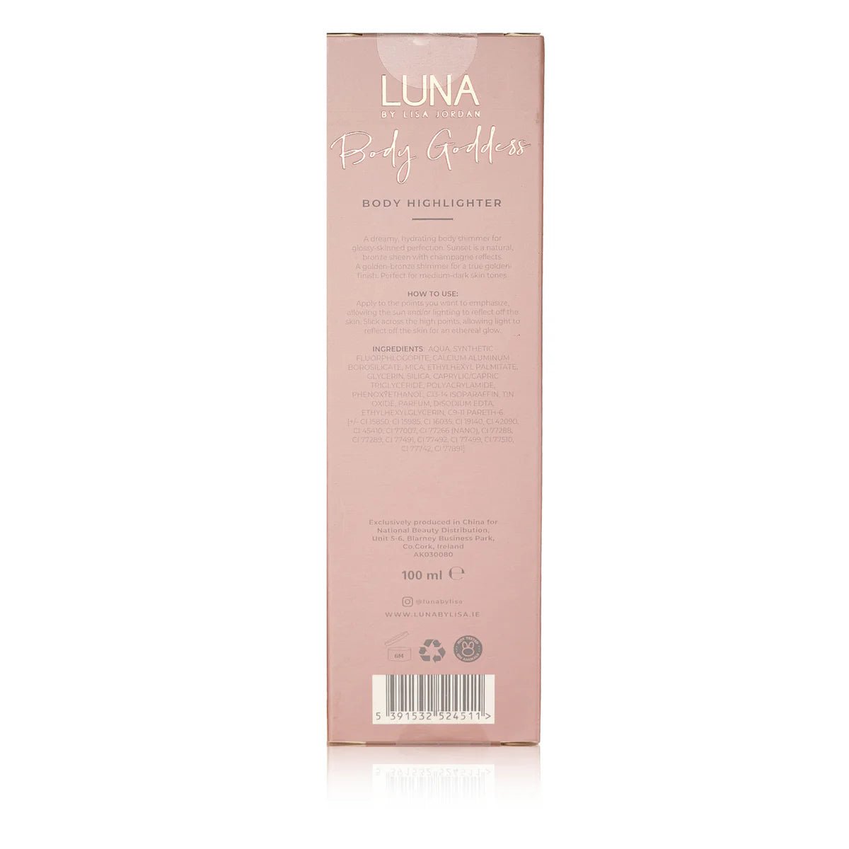 Luna By Lisa Sunset Body Goddess Highlighter - Give Us Beauty