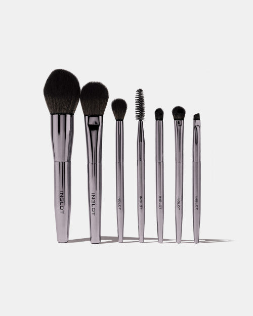 Inglot Brush Set in a Case | Silver