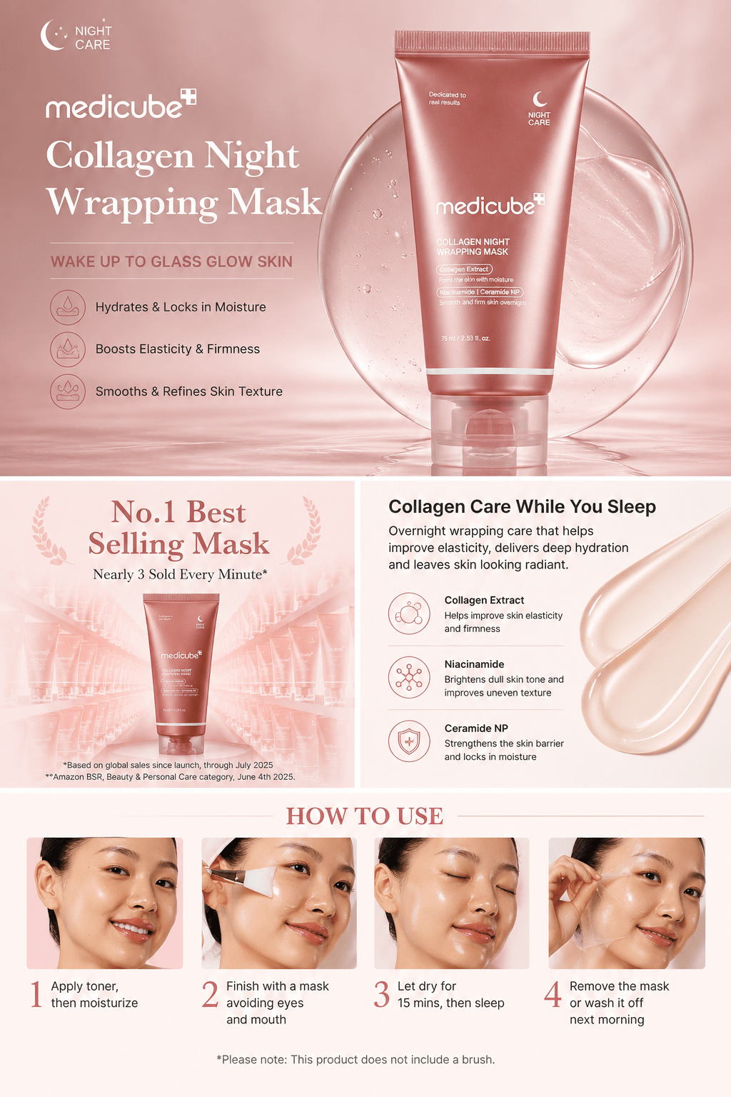 Medicube Collagen Night Wrapping Mask 75ml - Give Us Beauty