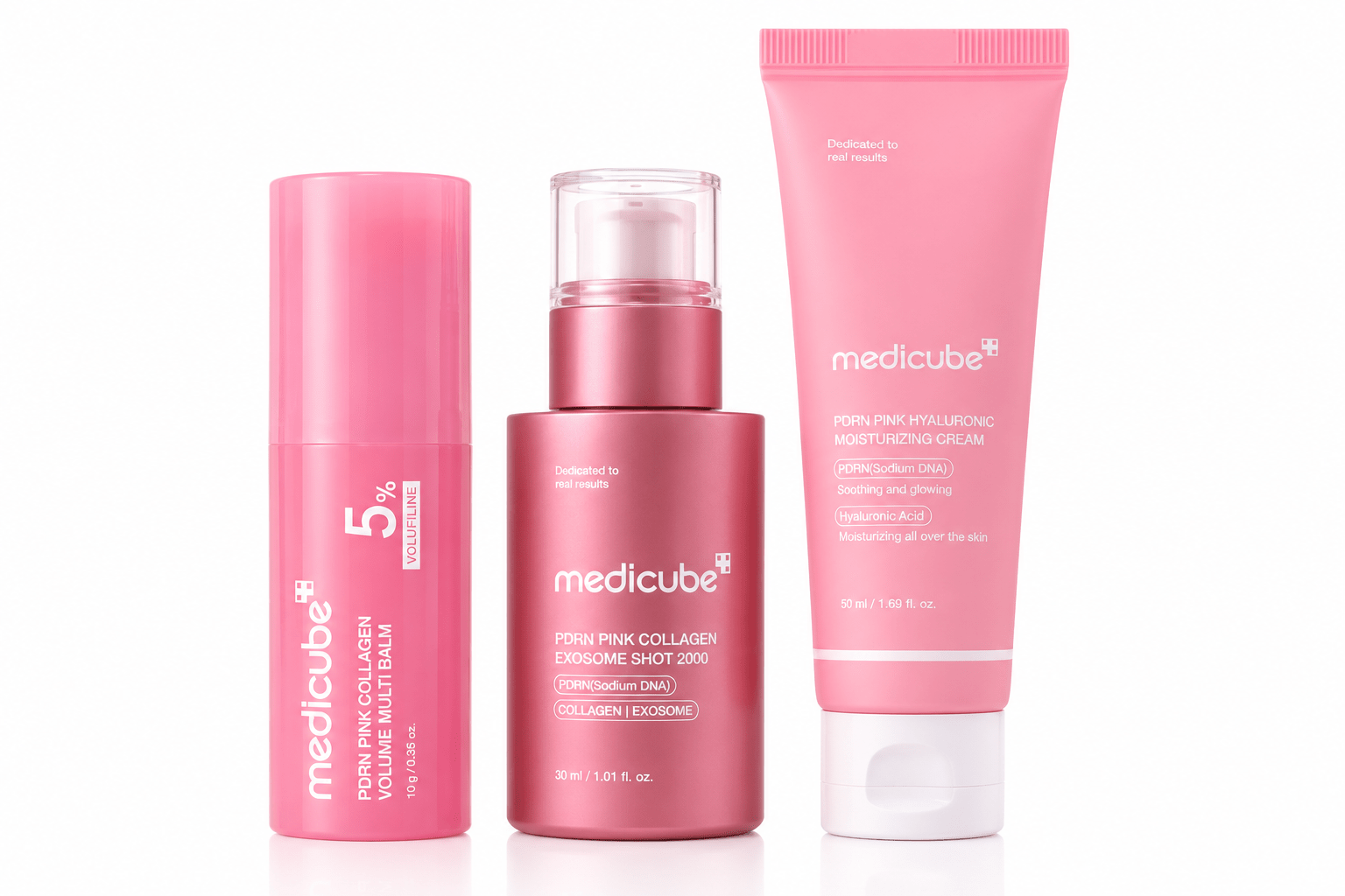Medicube PDRN Firming, Smoothing & Glow 3-Piece Skincare Bundle (Free Delivery) - Give Us Beauty