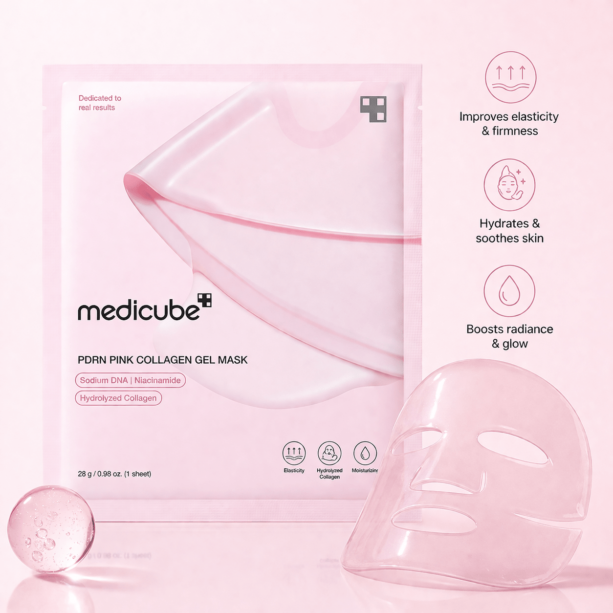 Medicube PDRN Pink Collagen Gel Mask x 2 - Give Us Beauty