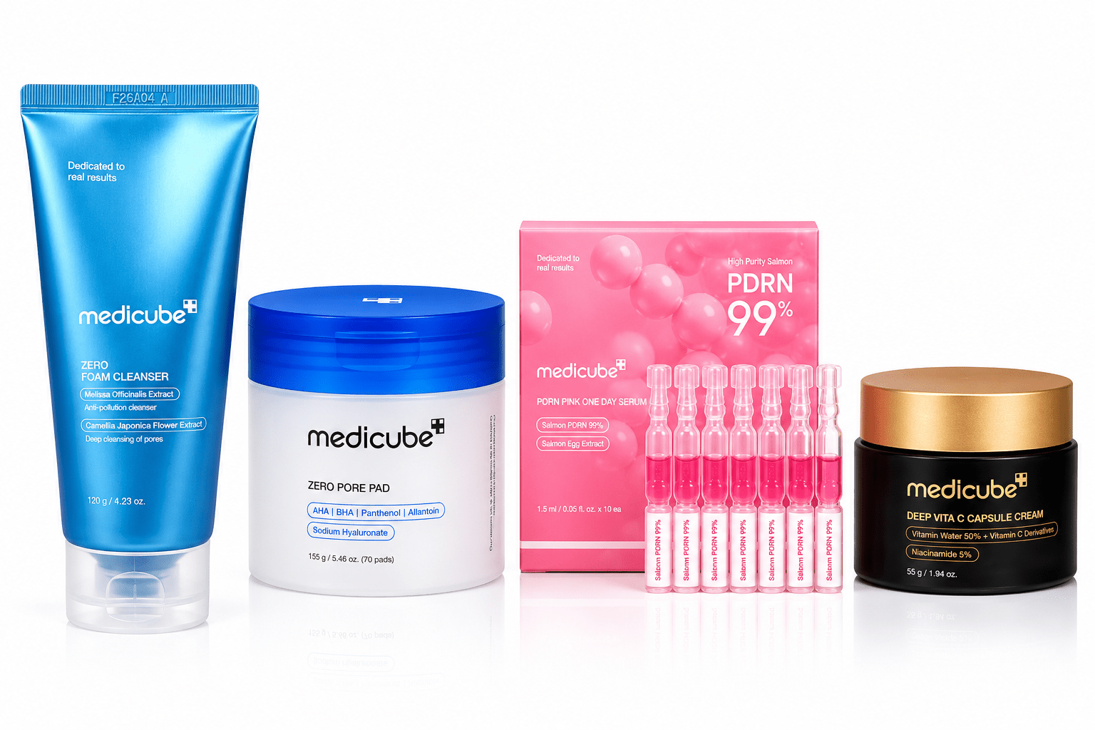 Medicube Pore & Glow Skincare Bundle | 4 Piece Rountine (Free Delivery) - Give Us Beauty