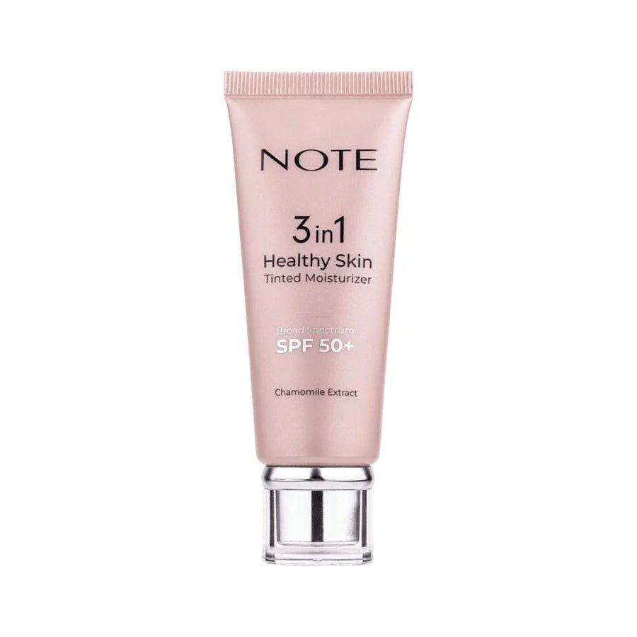 Note Cosmetics 3 in 1 Glowing Skin Tinted Moisturiser SPF 50 - Give Us Beauty