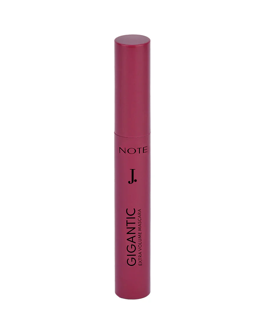 Create dramatic, fuller-looking lashes with NOTE Gigantic Mascara. Enjoy intense volume, rich colour and clump-free definition all day long.