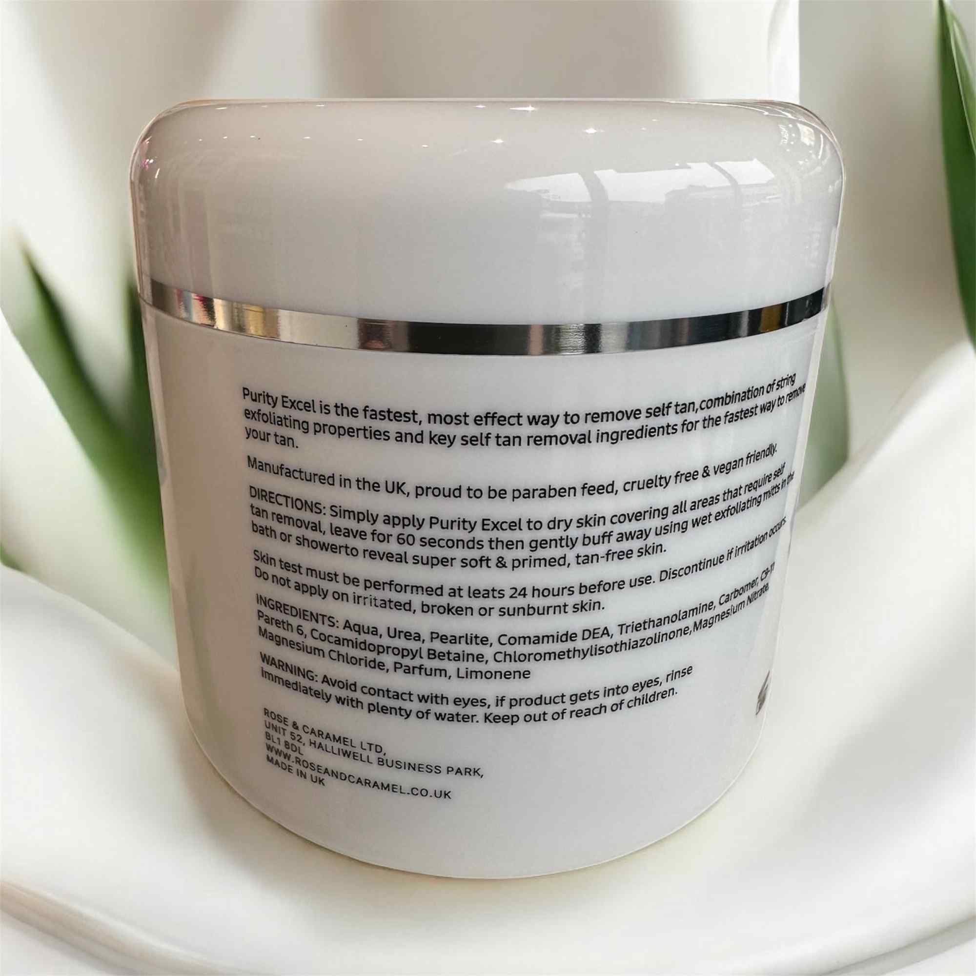 Rose & Caramel Purity Excel 60 Second Tan Remover 440ml - Give Us Beauty