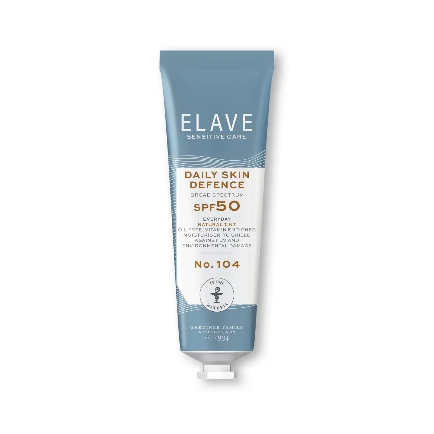 Elave Daily Skin Defence SPF 50 tube on a white background