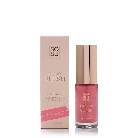 SOSU Liquid Blush with packaging on a white background