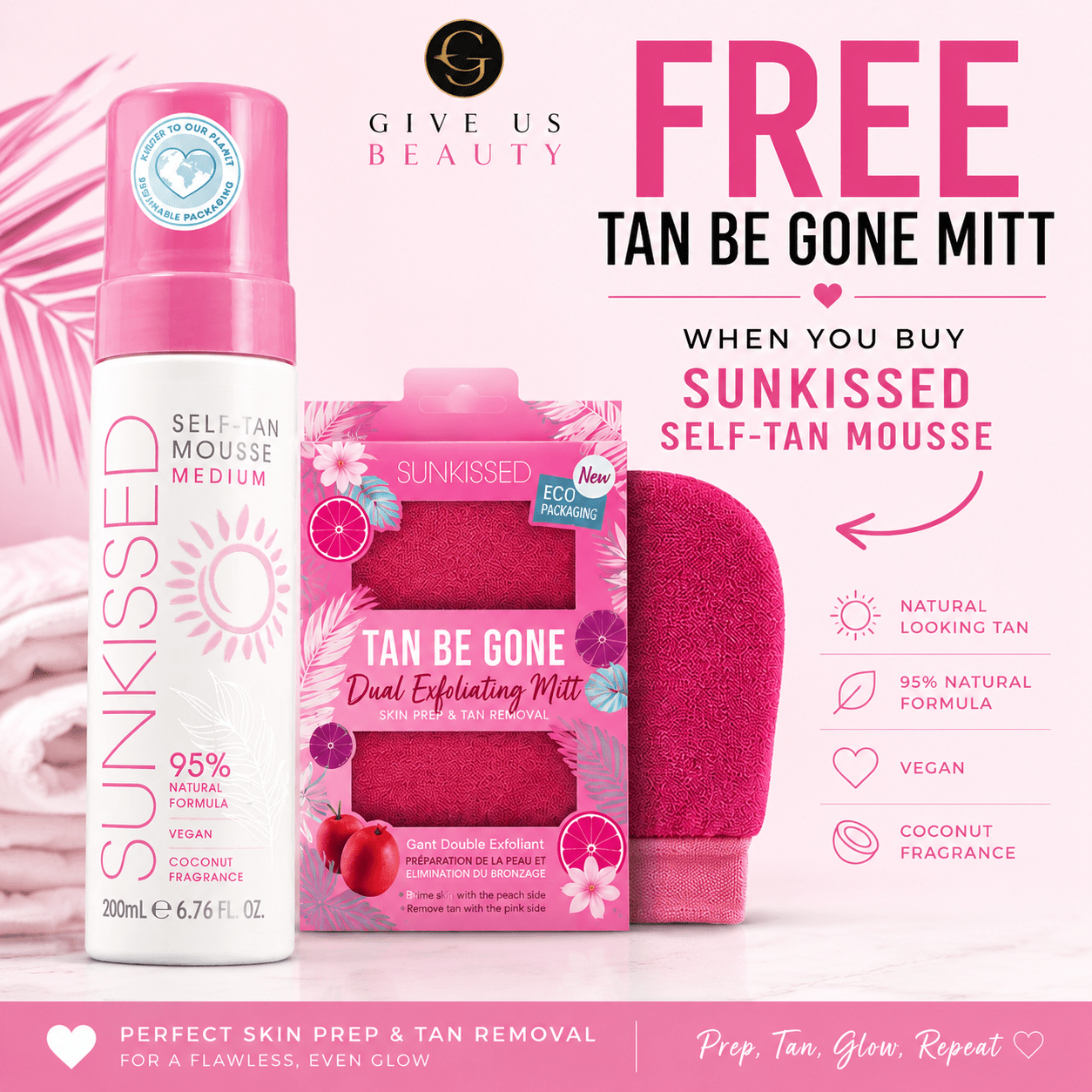 Sunkissed Tanning Mousse Medium - Give Us Beauty